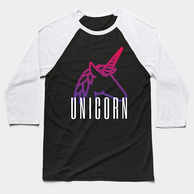 unicorn Baseball T-Shirt by Leap Arts